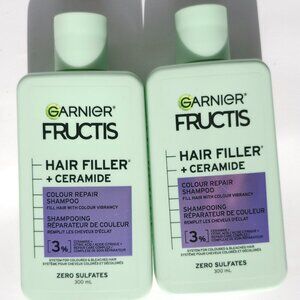 Garnier Fructis Hair Filler + Ceramide Sulfate-Free Serum Colour Repair x2